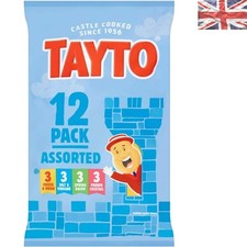12-Pack Irish Potato Crisps - Cheese, Vinegar, Spring Onion & Prawn Flavors