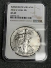 2014-W NGC MS69 Burnished American Silver Eagle Dollar, U.S. .999 1 oz ASE