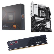 AMD Ryzen 5 7600X  ASUS B650-E MAX Gaming Wifi  GSkill Flare 16/32GB DDR5 6000