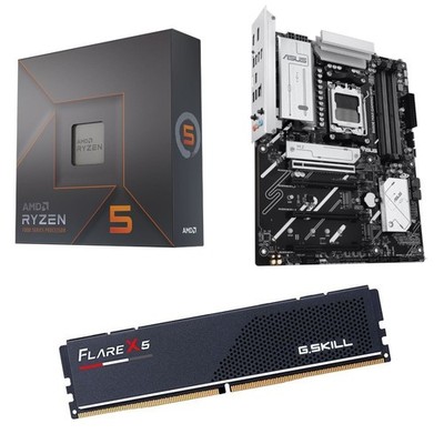 AMD Ryzen 5 7600X + ASUS B650-E MAX Gaming Wifi + GSkill Flare 16/32GB DDR5 6000