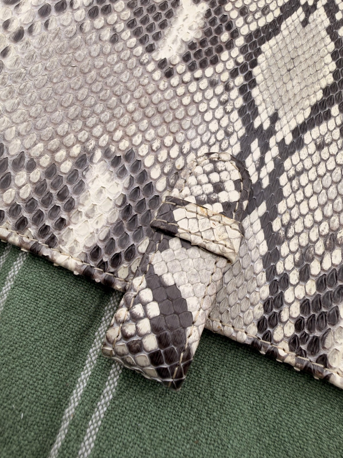 Lauren Eiffel Real Python Snakeskin Wallet Organi… - image 4