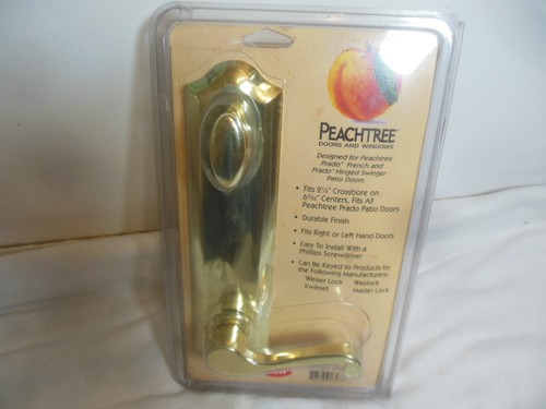 Polished Brass Peachtree Prado Entry Door Lock Set Lever Handle