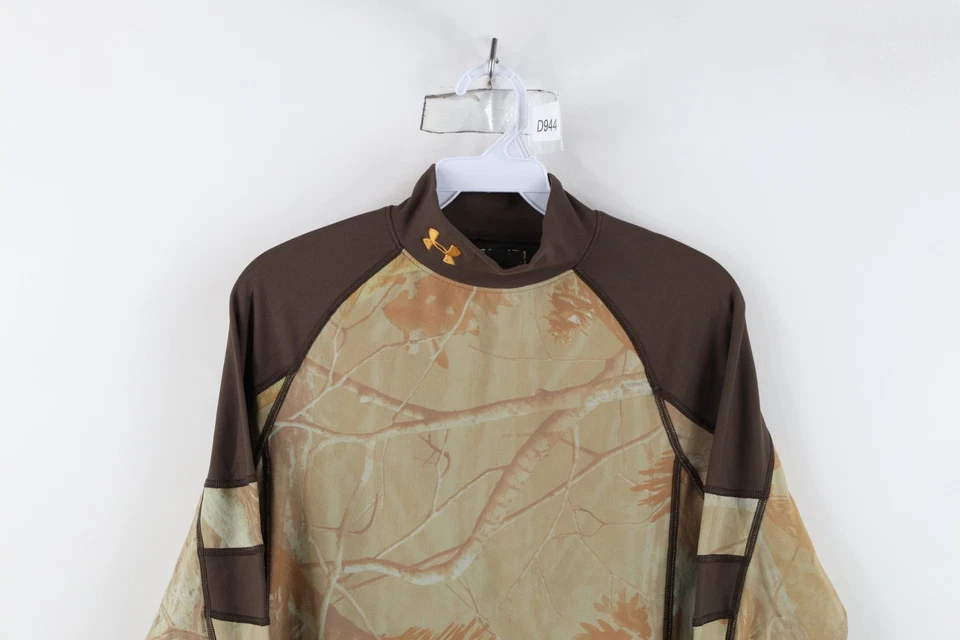 Camisa De Colección Under Armour Táctica Para Hombres L ColdGear Compresión Camuflaje Cuello Simulado Foto 2 de 4