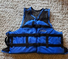 Cabela's XXL/XXXL Adult Blue Life Vest Life Jacket XPG Chest Size 50-56” CB-100
