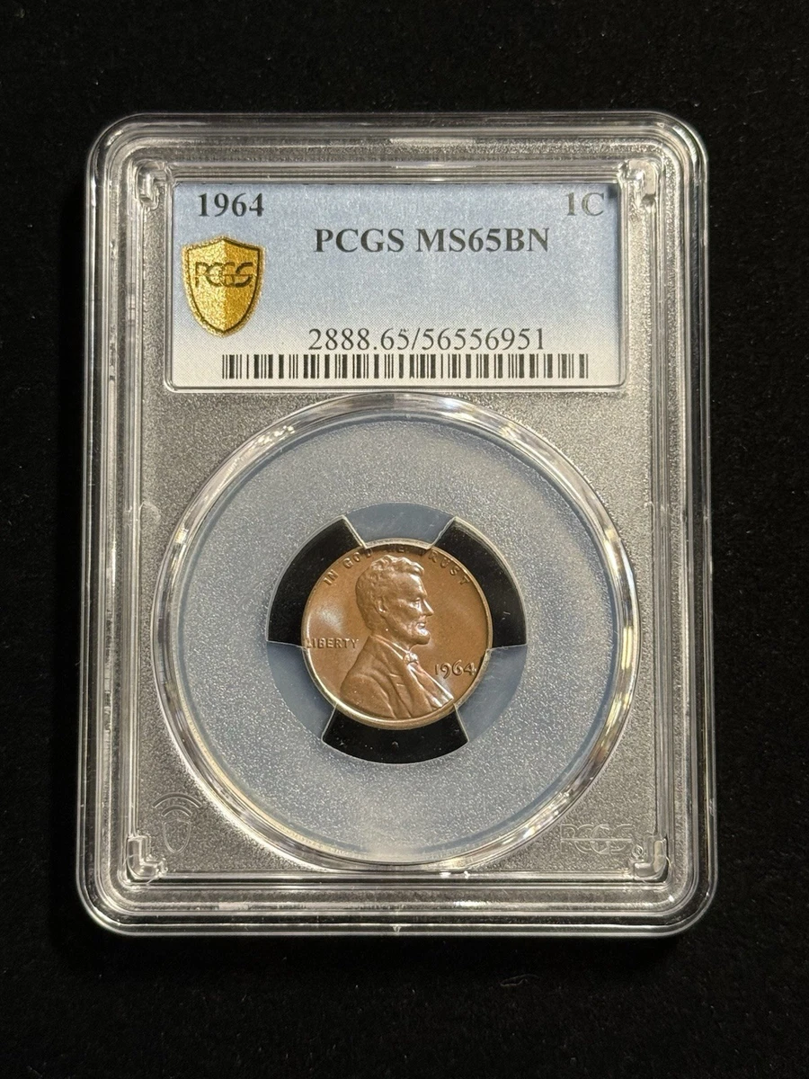 PCGS Certified MS 65 Graded 1964 Lincoln Memorial Small Cents
