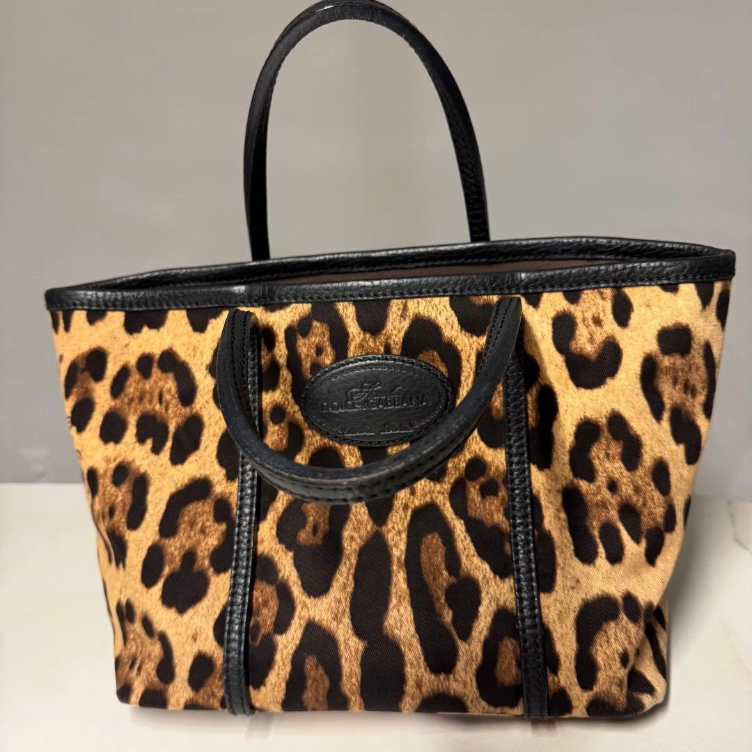 Dolce&Gabbana Canvas Exterior Animal Print Bags & Handbags for