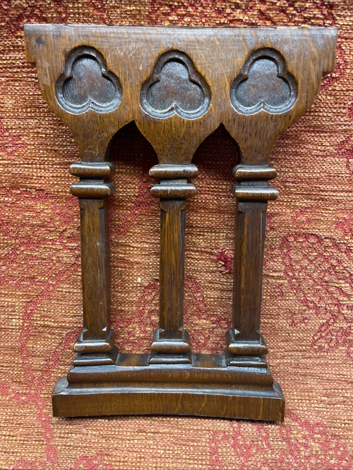 Paneles tallados de salvamento arquitectónico frontón antiguo proyecto reutilizable vintage Foto 2 de 4