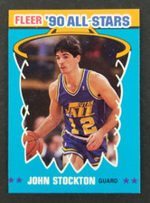 John Stockton 1990 Fleer All Stars Basketball Card #9 (NM)