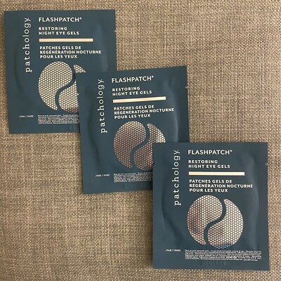 3X Patchology Flashpatch Restoring Night Eye Gels NWOB