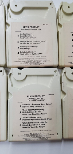 6 Vintage Elvis Presley Stereo 8 Spur Bänder Patronen RCA USA ungetestet sauber - Bild 8 von 10