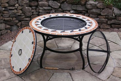 Firepit With Bbq Grill Fire Pit With Table Insert Table Fire Bowl