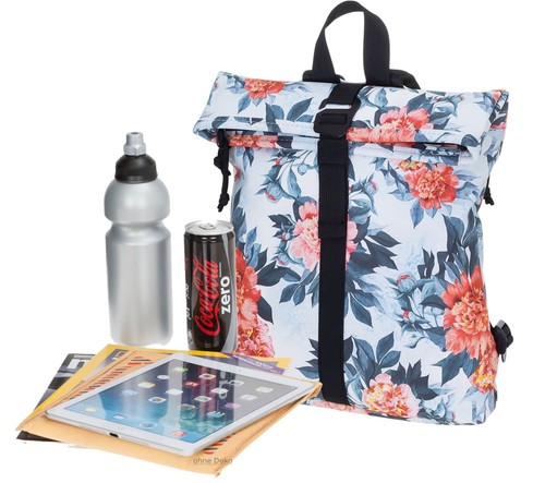 Rucksack Damen klein Handtasche Rucksack New Rebels Flora 511317 05 Weiss +s - Bild 3 von 12