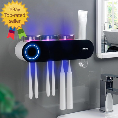 Toothbrush Holders for Bathrooms, UV Toothbrush Sanitizer and Holder Smart Home 