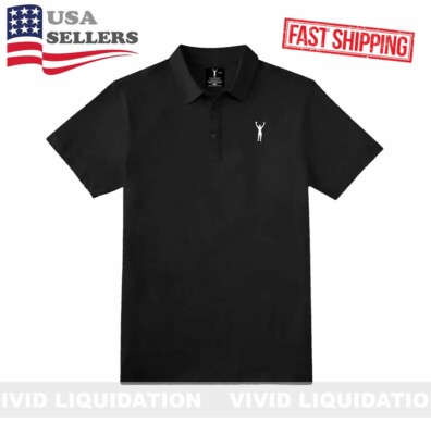 Rocky Statue Black Polo Men's T-shirt Small -Clothing Band of Sylvester Stallone