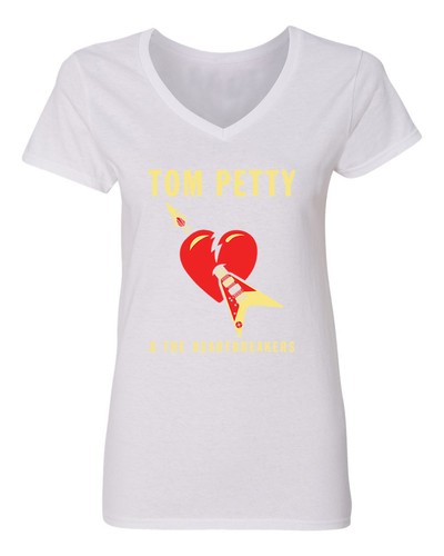 Tom Petty & The Heartbreakers Shirt Womens V-Neck T-Shirt - Picture 12 of 23