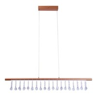 Pendelleuchte HäNgelampe Esstischleuchte Dimmbar Led Kristalllampe Gold H 120 Cm