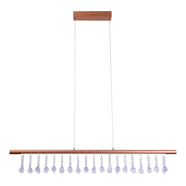 Pendelleuchte HäNgelampe Esstischleuchte Dimmbar Led Kristalllampe Gold H 120 Cm-image