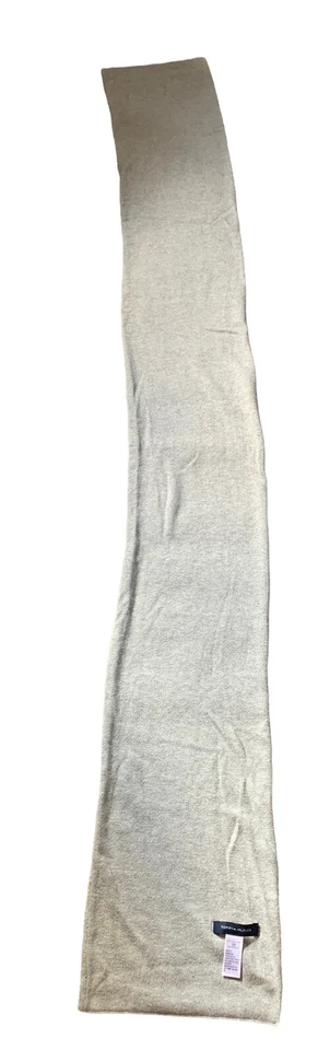 Tommy Hilfiger Bufanda Gris Deletrear 100% Algodón Foto 2 de 3