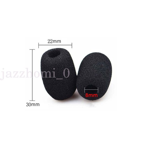 10 sztuk Mini gąbka Pianka Mikrofon Zestaw słuchawkowy Gąbka Szyba przednia Mikrofon Cover 6-8mm - Zdjęcie 4 z 7