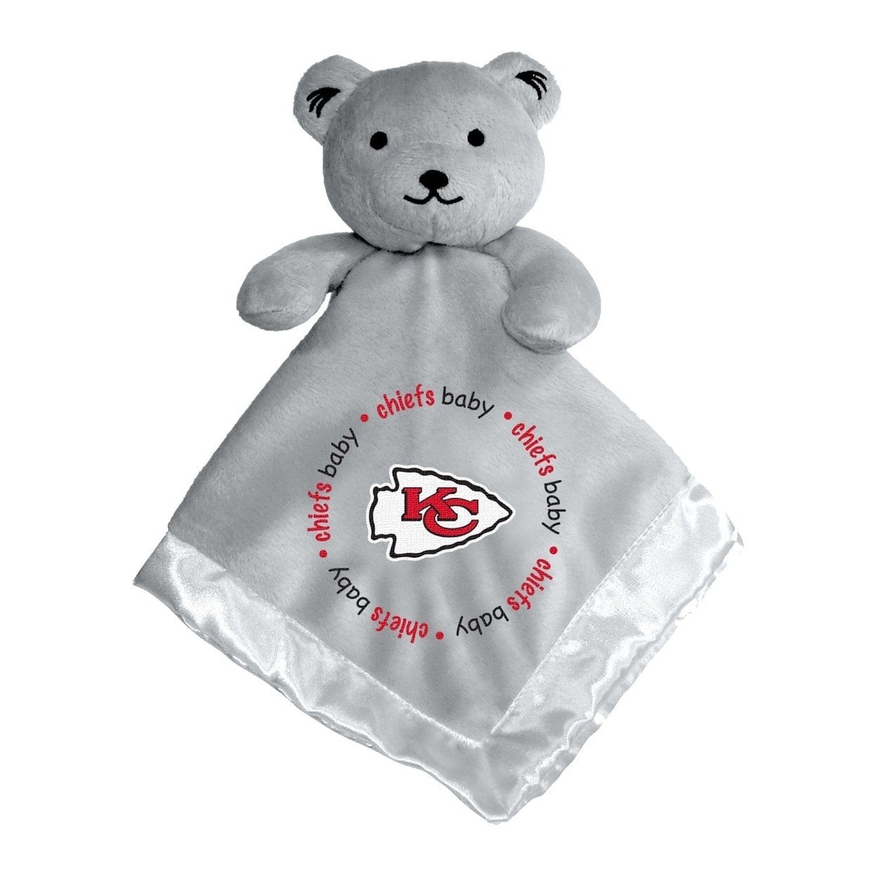 Kansas City Chiefs Security Bear Gray Soft Plush Baby Fanatics 14