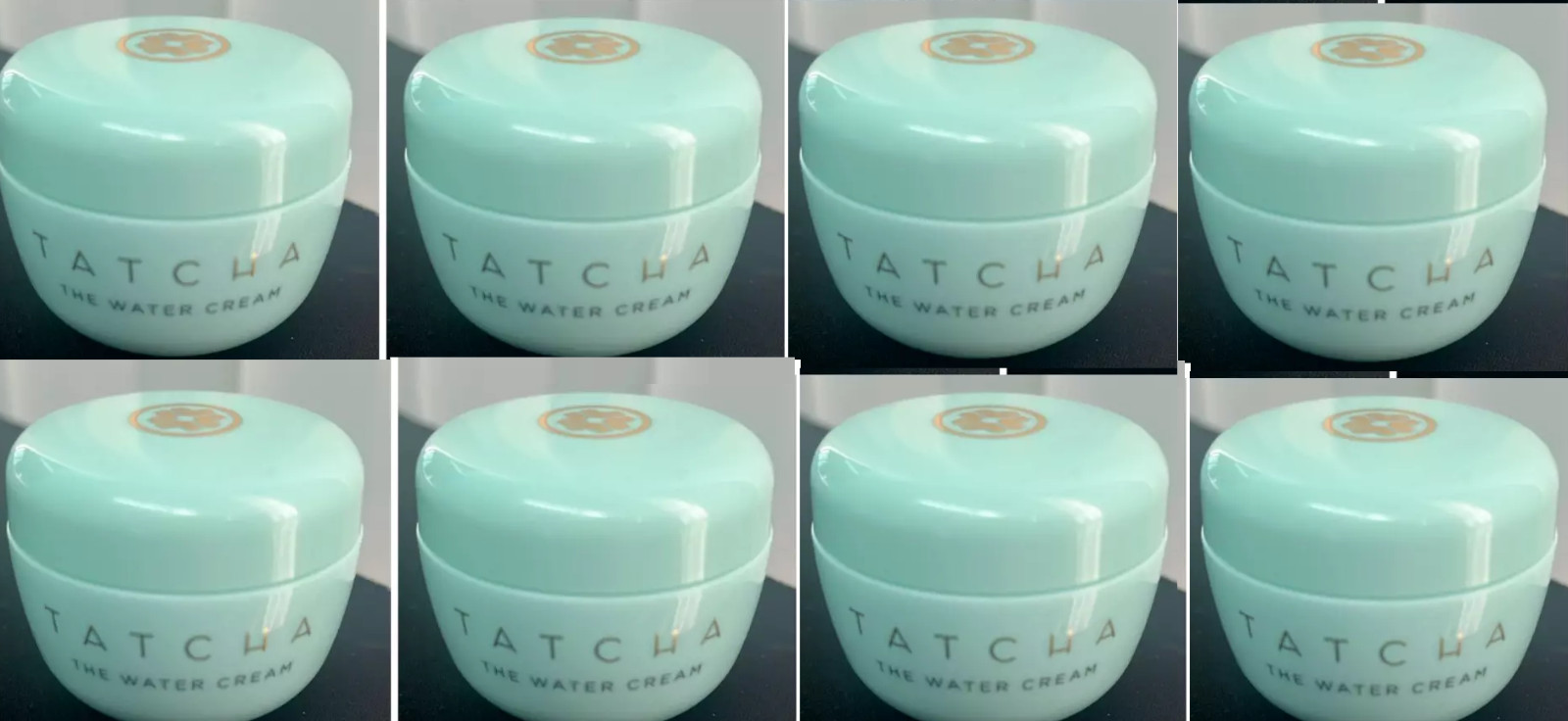8x Tatcha The Water Cream Moisturizer 0.34 oz / 10mL each Travel Size