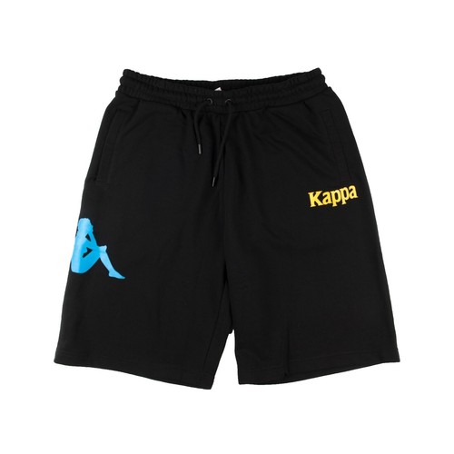 Short Bermuda Kappa Logo Zenio - Mixte Enfant - 100% Polyester - Confy Et Décontracté