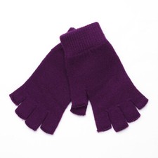 New Cashmere Wool Gloves Man Women Half Finger Fingerless Gloves Mittens