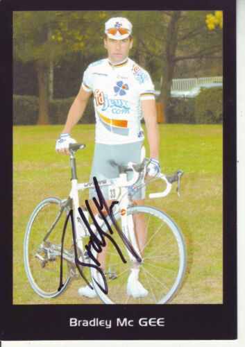 CYCLING cycling card BRADLEY MC GEE team LA FRANCAISE DES JEUX 2004 signed - Picture 1 of 1