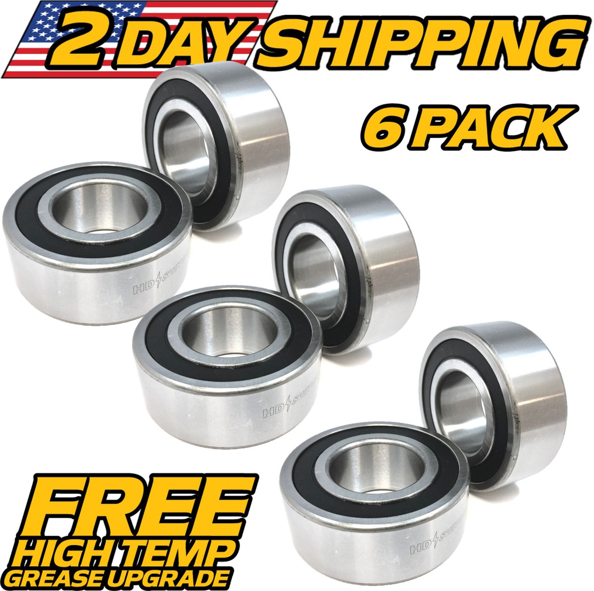 6pk) Upgraded C3 Spindle Bearing 037-8001-00 for BadBoy 037-8000
