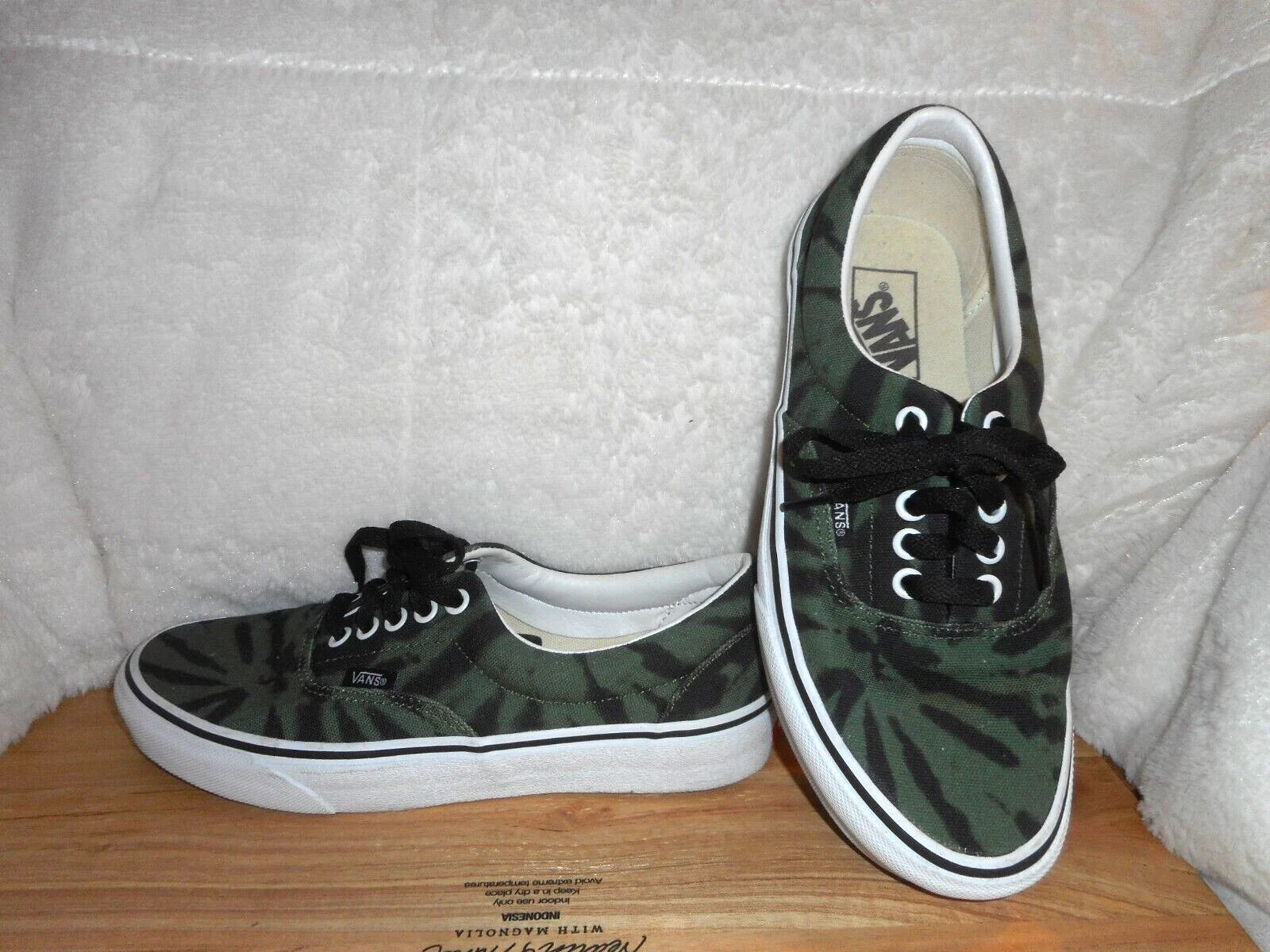SCARPE VANS TIE DYE VERDI E NERE DONNA TAGLIA 8 UOMO TAGLIA 6 5 COME NUOVE