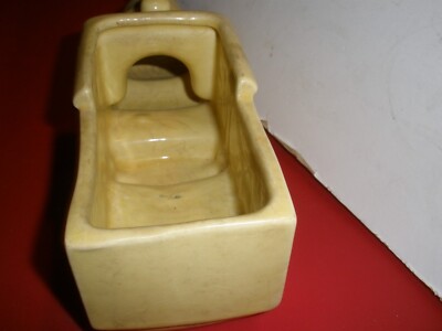 Vintage Yellow Train #388 Planter 8