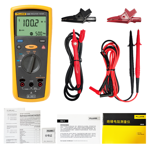 Fluke 1503 Digital Insulation Resistance Meter Megger 2000 MΩ Backlight CAT IV - Picture 5 of 6