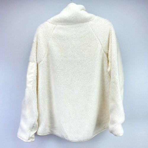 Athletic Works Women's Winter White Faux Fur Activewear Pullover Jacket Size XL - Picture 2 of 7