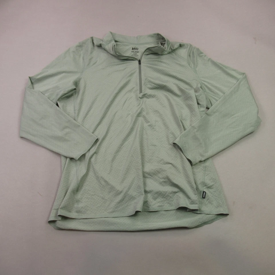 REI Shirt Womens XL Long Sleeve Activewear 1/4 Zip Lightweight Pullover Outdoors - Image 2 of 4
