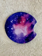 Car Coasters Cup Holders Absorbent Neoprene Set of 2 ~ Space