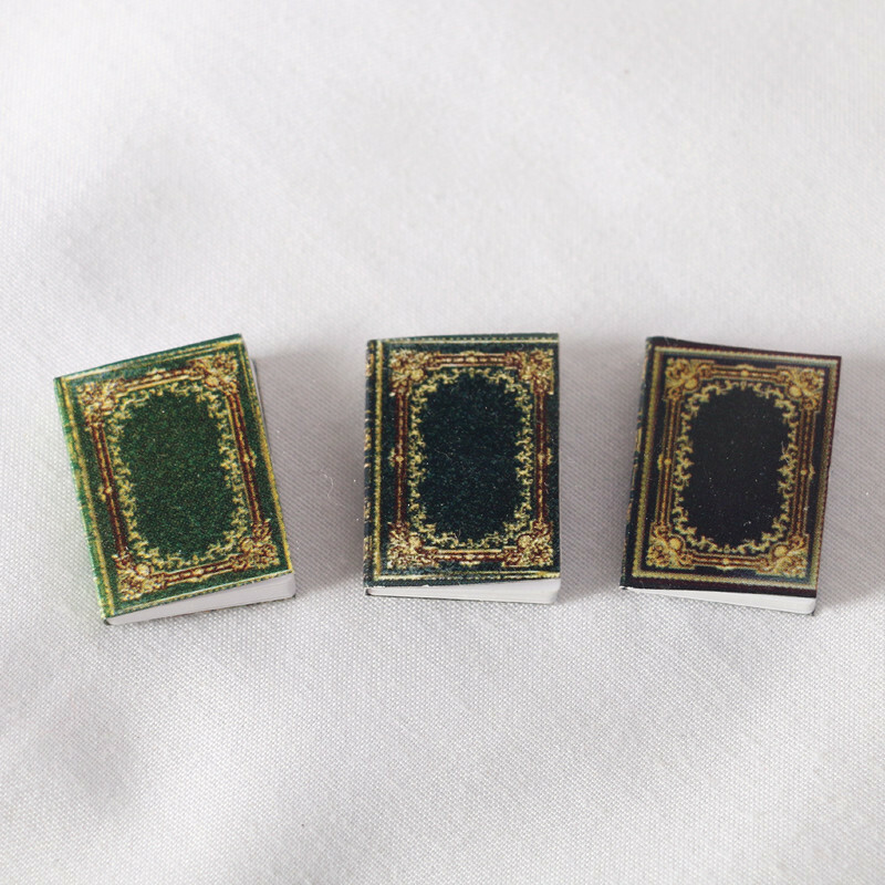 Mini Fake Books 24PCS 1:12 OLD BOOKS Dollhouse Miniature Books Prop Faux Books Fill a ...
