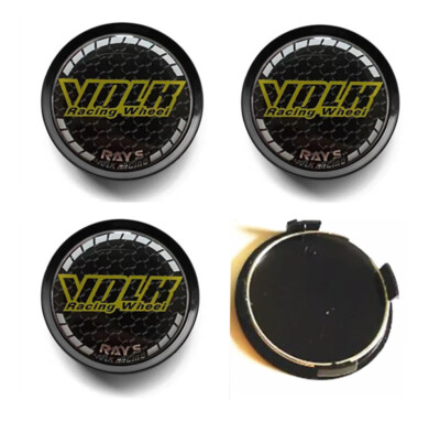 4pcs 75mm for RAYS VOLK Black Gray Alloy Wheel Center Caps Hub Caps Rim Caps