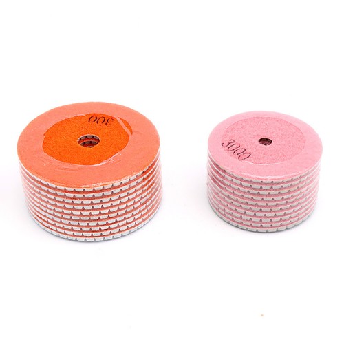 Diamond Polishing Pads Wet Dry 3 Inch / 4 Inch Set Kit For Concrete Marble Tile - Picture 4 of 7