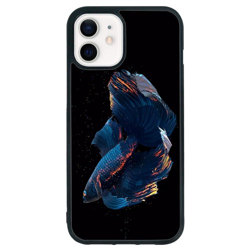 vintage design fighting fish Universal Case For iPhone SE XS XR Max 5 6 7 8 Plus - Picture 3 of 25