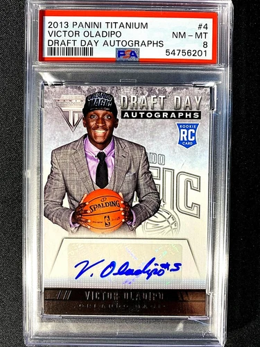 VICTOR OLADIPO 2013-14 PSA 8 NM/MT TITANIUM DRAFT DAY AUTOGRAPH AUTO RC G1809