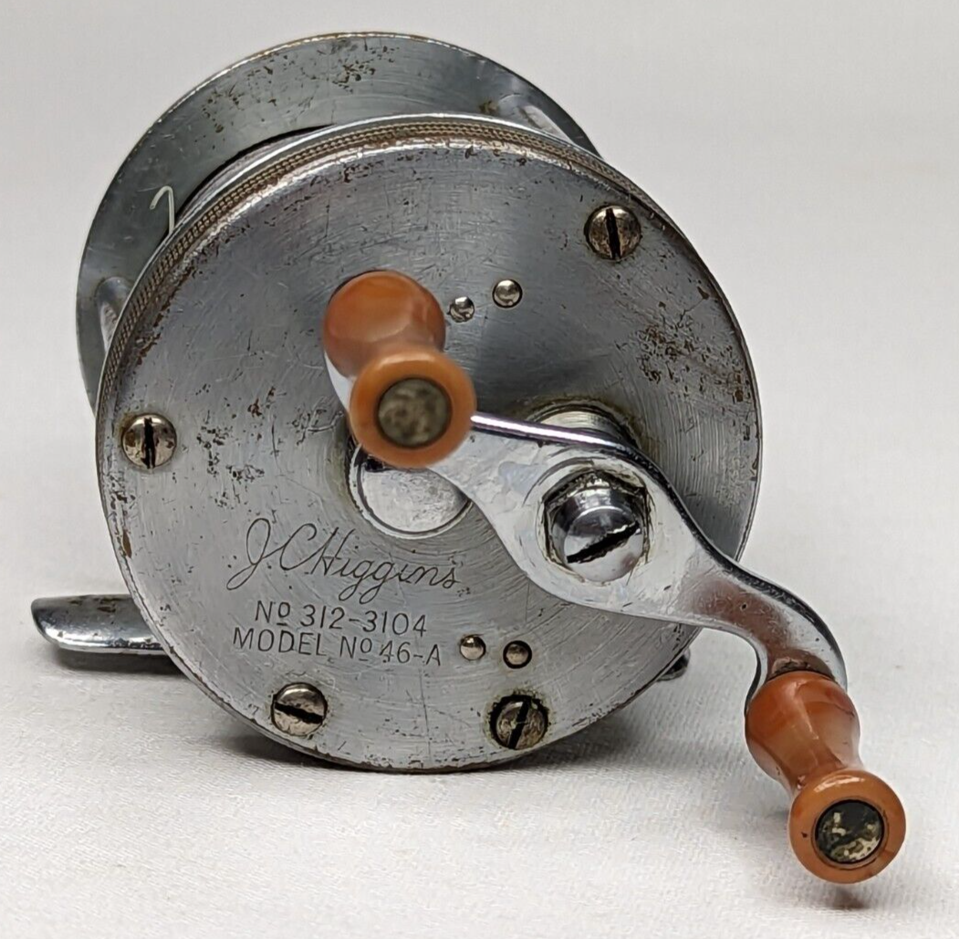 Vintage JC Higgins Fishing Reel Bait Caster No 312 3104 Model No
