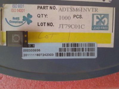 5 x Tastschalter/ ADTSM61NVTR - SPST - OFF - (ON) - NEU