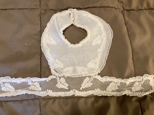 VINTAGE! Lot 4 LACE BABYDOLL DRESS Material COLLAR TRIMS EYELET Lace Needlework - Picture 15 of 21