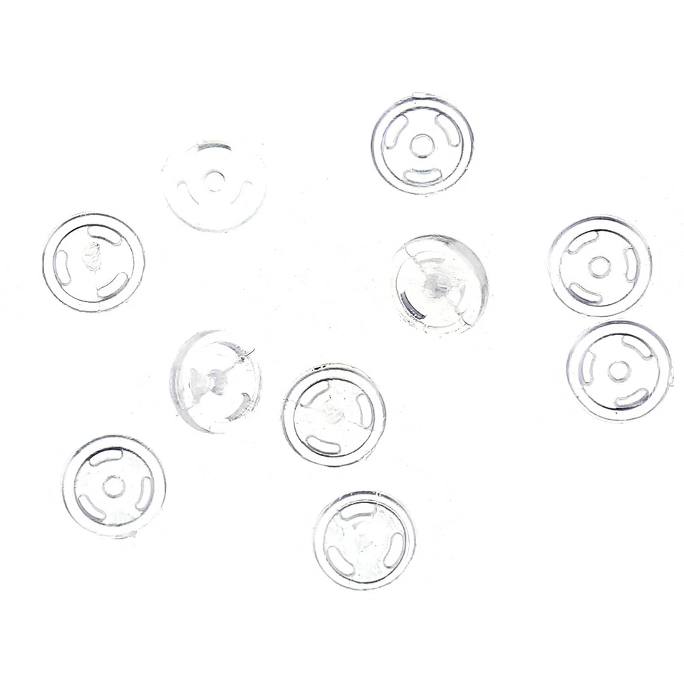 20 Pairs Mini Snap Buttons Clear Baby Doll Toy Clothing Sewing Accessories Craft - Image 4 of 4