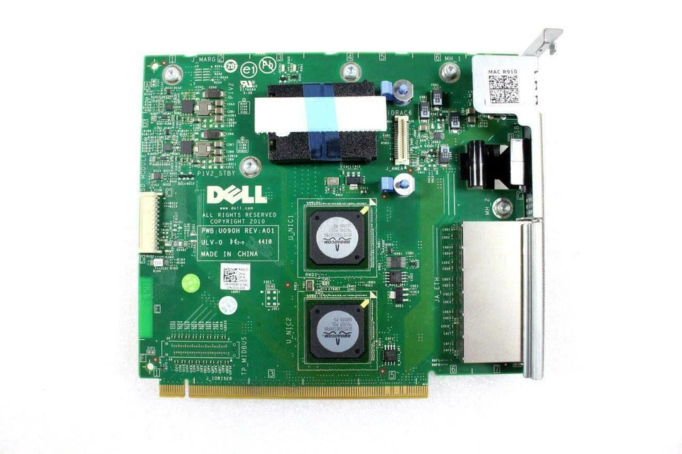 Dell PowerEdge R910 4 Port Network 2 USB Port Riser Board For W/ DRAC 6 Card Y95 - Image 3 of 4