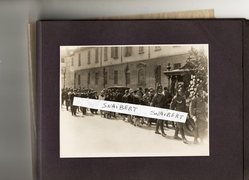 ALBUM FUNERALE MILITARE A MILANO TENENTE COLONNELLO CONTIENE 7 FOTO 17X12 CM - Picture 6 of 7