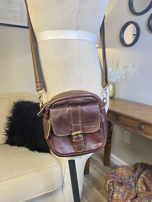 Vintage Levis Brown Leather Small Crossbody Bag