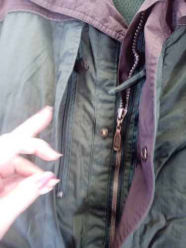 North End jacket Men small Green rain coat All Climate Wear Ezem System zip snap - Picture 11 of 20