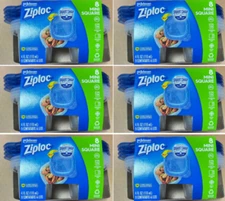 48-6 (8 packs) ZIPLOC Food Storage Meal Prep Containers Reusable for Kitchen 4oz