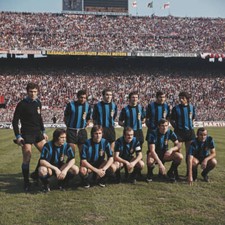 Inter Milan Football Club Squad Players In Milan Italy 1972 OLD PHOTO